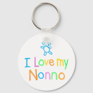 I Love My Nonno Keychain