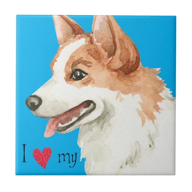 I Love my Norrbottenspets Tile (Front)