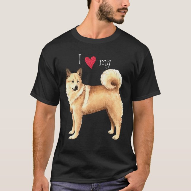 I Love my Norwegian Buhund T-Shirt (Front)