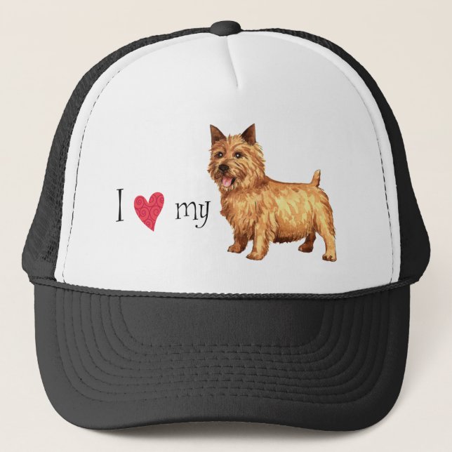 I Love my Norwich Terrier Trucker Hat (Front)