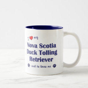 I Love My Nova Scotia Duck Tolling Retriever (He) Two-Tone Coffee Mug