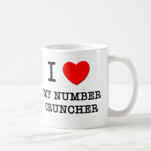I Love My Number Cruncher Coffee Mug