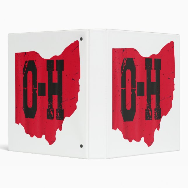 I Love My Ohio Home Script Ohio Buckeye State Binder (Background)