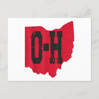 I Love My Ohio Home Script Ohio Buckeye State Holiday Postcard