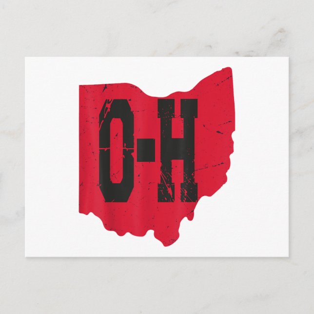 I Love My Ohio Home Script Ohio Buckeye State Holiday Postcard (Front)