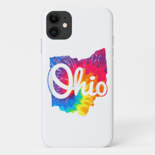 I Love My Ohio Home Script Tie Dye Ohio iPhone 11 Case
