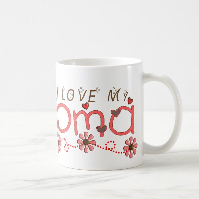 I Love My OMA Gifts Coffee Mug (Right)