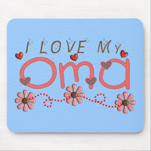 I Love My OMA Gifts Mouse Pad