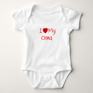 I Love My Oma Infant & Toddler T-Shirt Baby Bodysuit