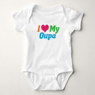 I Love My Oupa Baby Bodysuit