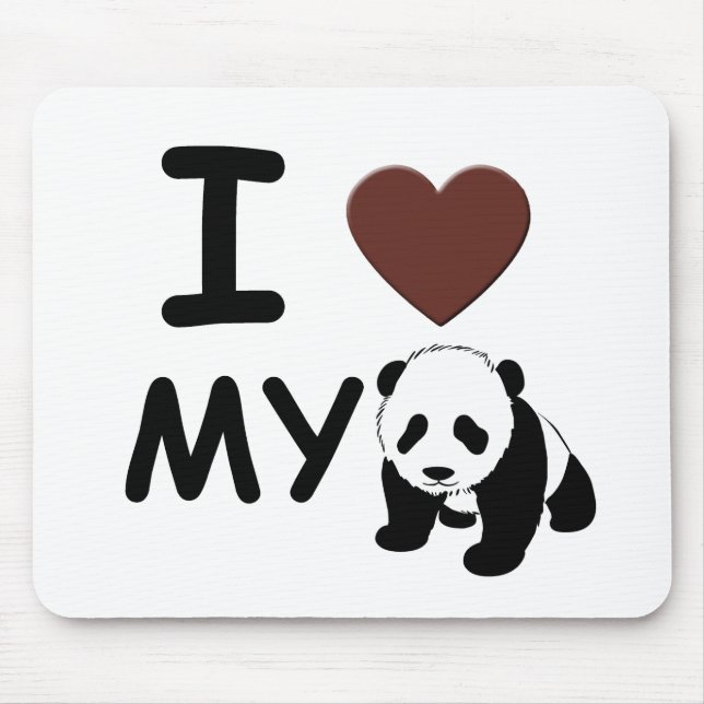 I love my panda mouse pad (Front)