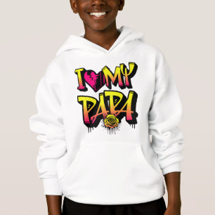 I Love My Papa Awesome Graffiti Style Family Citat