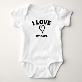 I Love My Papa Baby Bodysuit