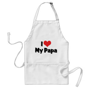 I Love My Papa Standard Apron