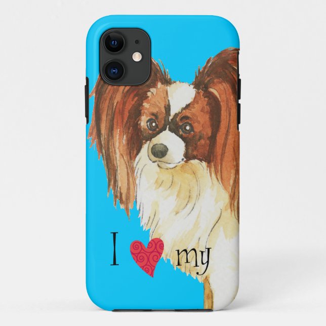 I Love my Papillon Case-Mate iPhone Case (Back)
