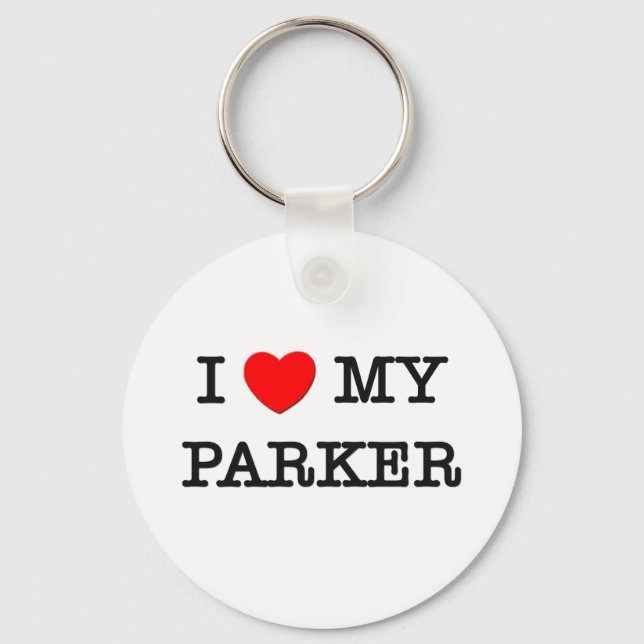 I Love My PARKER Keychain (Front)