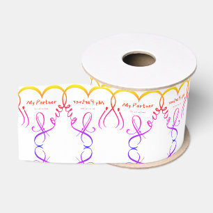I love my partner • You are my home Grosgrain Ribbon