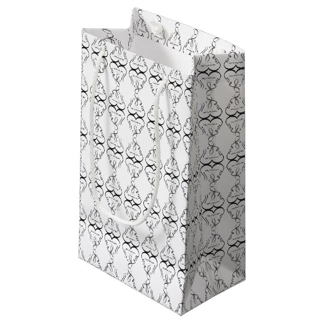 I love my partner • You are my home Small Gift Bag (Front Angled)