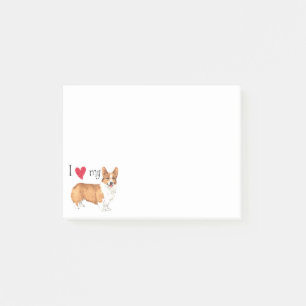 I Love my Pembroke Welsh Corgi Post-it Notes