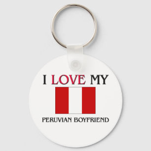 I Love My Peruvian Boyfriend Keychain