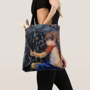I Love My Pet - Abstract Art Modern Style Painting Tote Bag
