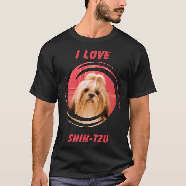 I Love My Pet Dog Shih Tzu  House  Child      T-Shirt (Front)