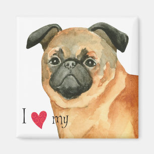 I Love my Petit Brabancon Magnet