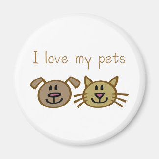 I love my pets magnet