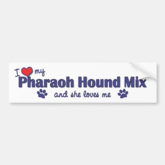 I Love My Pharaoh Hound Mix (Female Dog) Bumper Sticker