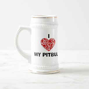 i LOVE MY PITBULL STEIN