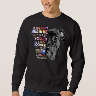 I Love My Pitbull Woman Love Her Pitbull Sweatshirt