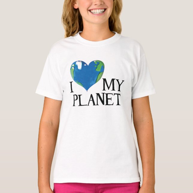 I love my planet kids shirt (Front)