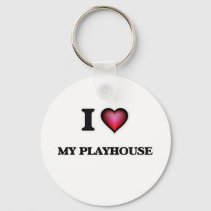 I Love My Playhouse Keychain