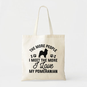 I Love My Pomeranian Tote Bag