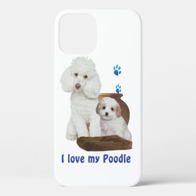 I love my Poodle Case-Mate iPhone Case (Back)