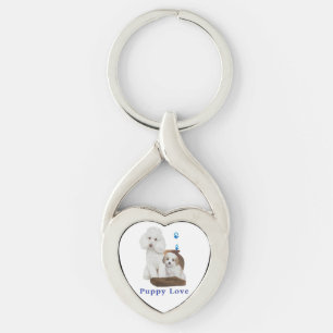 I love my Poodle Keychain