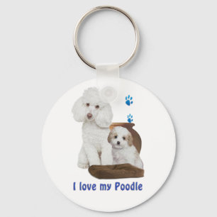 I love my Poodle Keychain
