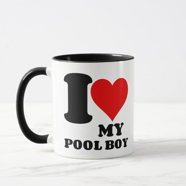 I LOVE MY POOL BOY MUG (Left)