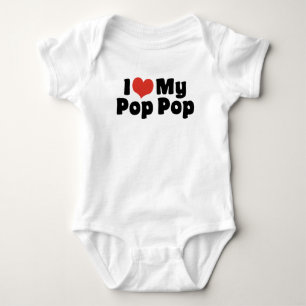 I Love My Pop Pop Baby Bodysuit