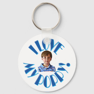 I LOVE MY POPPY W/PICTURE KEYCHAIN