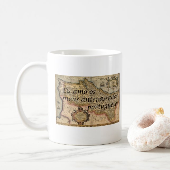 I Love My Portguese Ancestors Mug (With Donut)