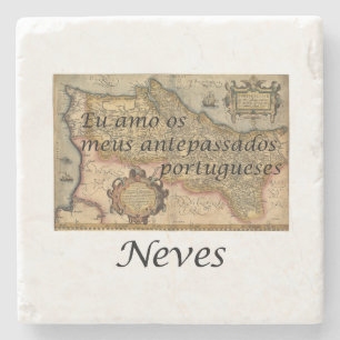 I Love My Portuguese Ancestors {Neves} Coasters