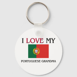 I Love My Portuguese Grandma Keychain