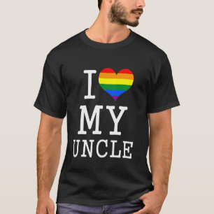 I Love My Pride Gay Uncle from Niece and Nephew T-Shirt