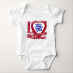 I Love My Princess red heart - photo Baby Bodysuit<br><div class="desc">I Love My Princess red heart - photo</div>