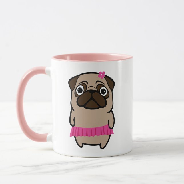 I Love My Pug Coffee Mug (Left)