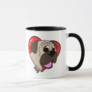 I Love my Pug Mug (Cartoon)