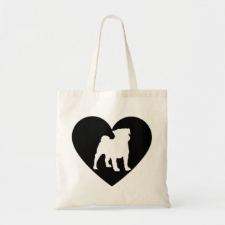 I Love My Pug Tote Bag