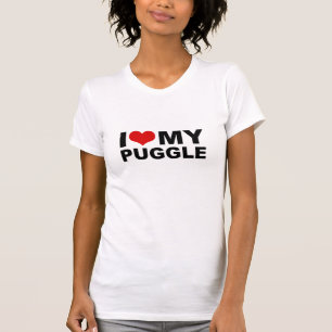 I Love MY Puggle Shirt