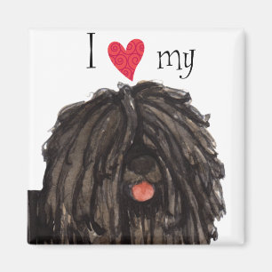I Love my Puli Magnet